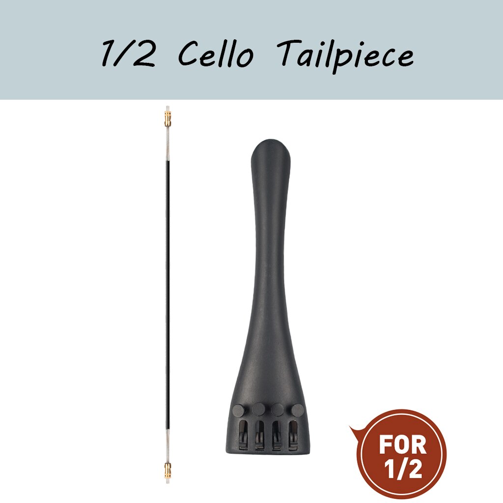 1/2 Cello Staartstuk W/ 1Pcs Tailgut Tailcord 4 Fijnstemmers Aluminium Duurzaam Sterke