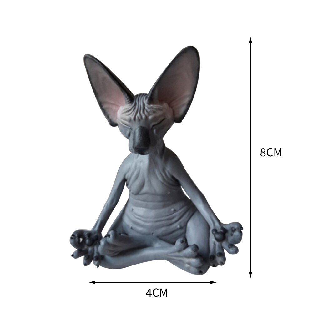 Garden Cat Statue Sphinx Animals Statues for Home Garden Outdoor Yard Lawn Balcony Bedroom Desk Decor Ornaments: Style B
