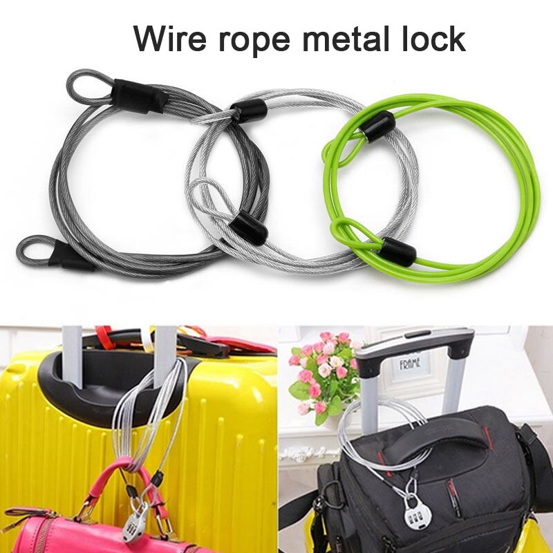 1 PC Multi-use Anti-theft Notebook Laptop Computer Lock Security Loop Bike Lock Cable Bicycle Lock