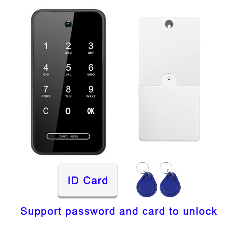 Touch Toetsenbord Elektrische Wachtwoord Kast Lade Automatische Motor Lock: Black