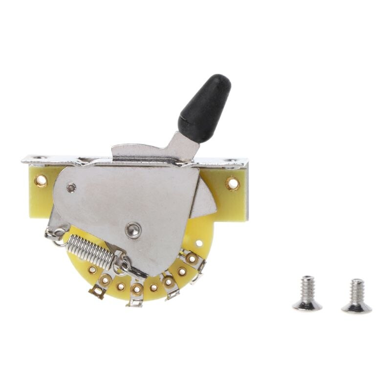 Interruptor de palanca de 5 vías, Selector de guitarra para ST FD, piezas de guitarra eléctrica, reemplazo Telecaster: Negro