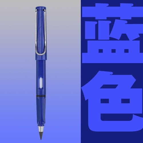 Ink Free Permanent Writing Pencil, Sharpening Free, Continuous Lead, Art Painting Sketch Pencil: blue