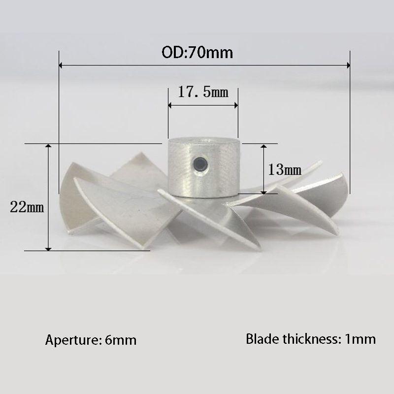 Indutrial Vacuum Cleaner Parts motor fan blade DIY: 70X6