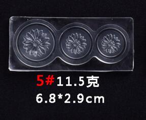 Mini Heart Seashell Resin Cabochon DIY Tool Silicone Molds Tiny Nail Bows Decors Resin Jewelry Flowers Charms Transparent Mold: 5