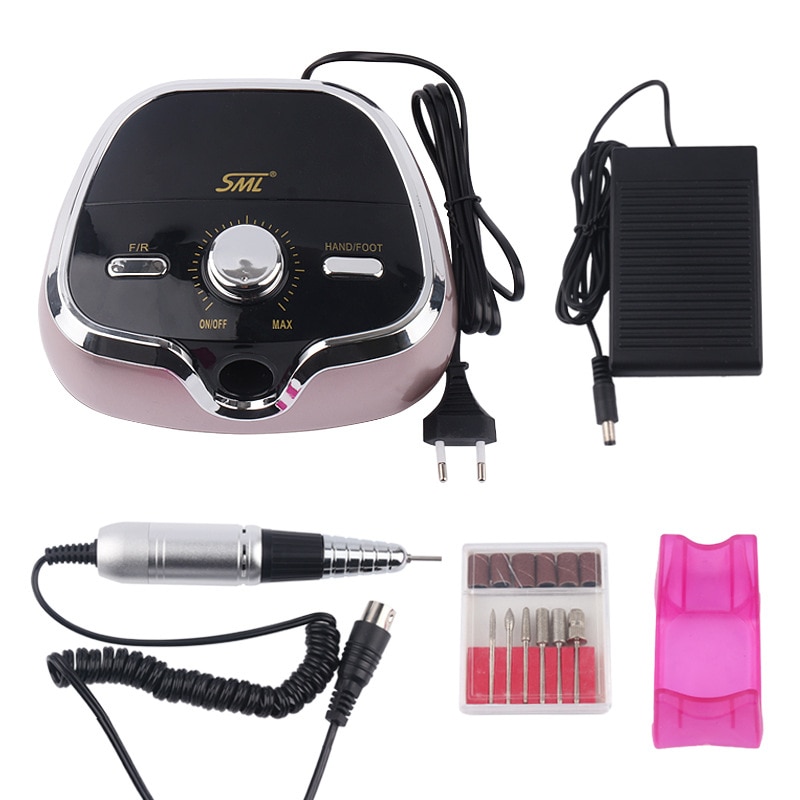 35000RPM SML M3 Electric Nail Drill Machine Electric Manicure Machine Drills Pedicure Kit Ceramic Nail Polish Bit Nail Tools 1