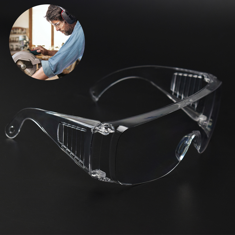 Sicherheits-Arbeitsschutzbrille, transparent, winddicht, sanddicht und stoßfest, Arbeitsschutzbrille, PC-Material