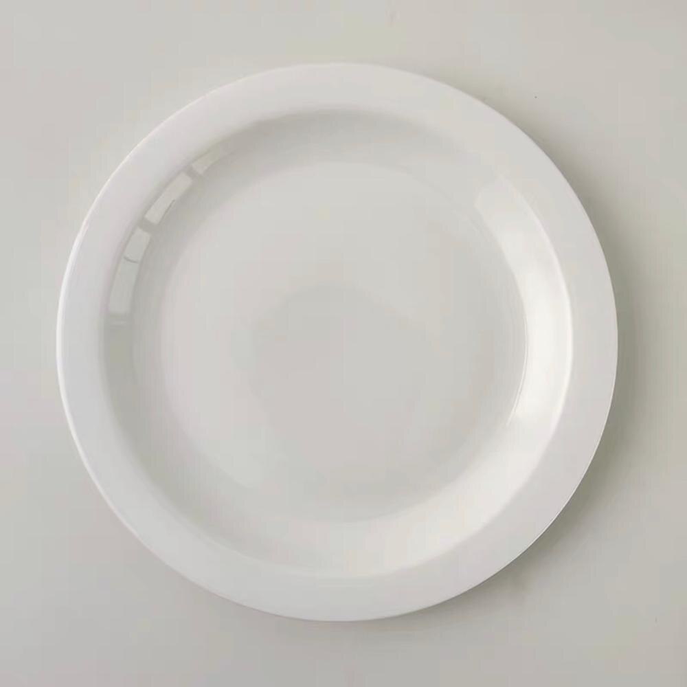 Cake Plate Dessert Plate Pure White Plate Korean Small White Plate Wild Plate Tableware Plates Dishes undefined plateau: 7.25inches