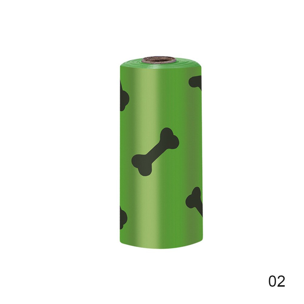 Biodegradable Pet Dog Poop Bag Zero Waste Dog Puppy Pooper Bags Paw Doggy Litter Poop Bag Dispenser Pets Products Dogs Outdoor: Green printing