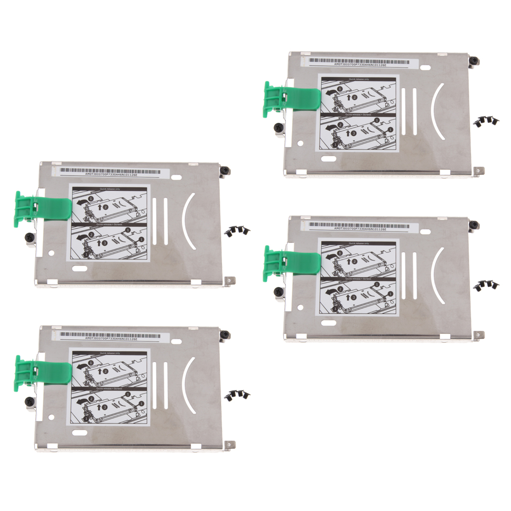 4 Packs Premium Hard Drive HDD SSD Caddy / Enclosure Bay For HP ZBook 15 ZBOOK 17 G1 G2