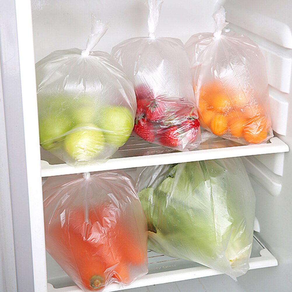 200/160/100 stk husholdningskøkken til engangsbrug tykkere mad friske opbevaringsposer multikorn frugtgrønsag aftagelige opbevaringsposer