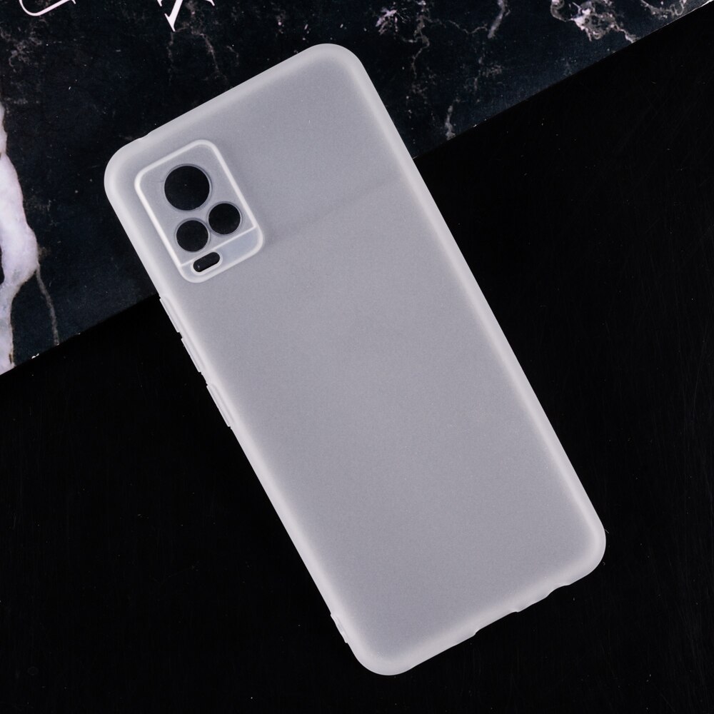 Voor Vivo V20 V2025 Gel Pudding Siliconen Telefoon Beschermende Back Shell Voor Vivo V20 V2025 Zachte Tpu Case: Frosted White