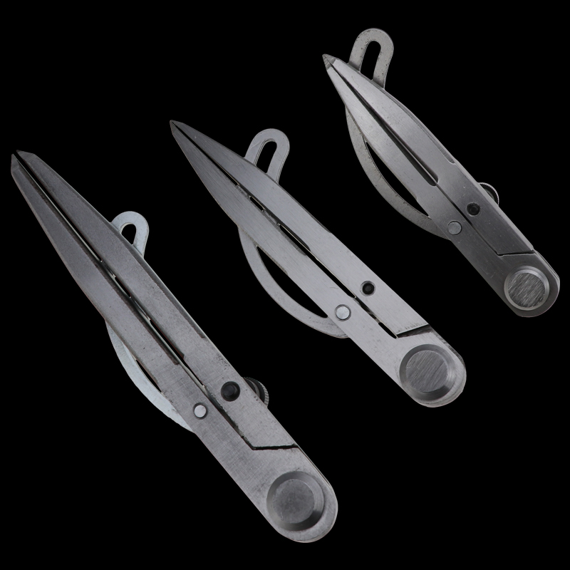 Brújula de espaciado ajustable para manualidades, herramienta giratoria de cuero para manualidades, trazador de bordes DIY, puntada de costura, herramientas de marcado de Metal y cuero