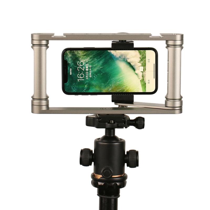 Support portatif de stabilisateur de téléphone intelligent de Cage de téléphone d'alliage d'aluminium