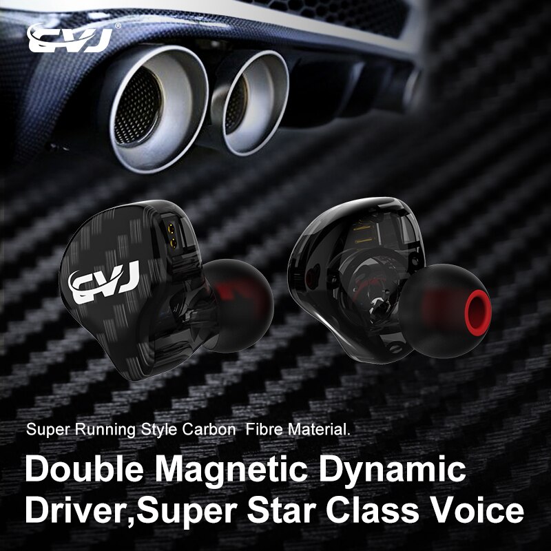 CVJ CSA 1BA + 1DD pilote hybride HIFI dans l'oreille moniteur écouteur avec connecteur 2PIN 0.75MM KZ ZSX ZS10PRO BLON BL03 BL05 BA5