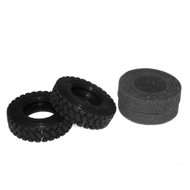 LESU 22MM 27MM Rubber Tire Tyre for 1/14 RC Tractor Truck TAMIYA Dumper Trailer Model Scania VOLVO Benz MAN HINO700