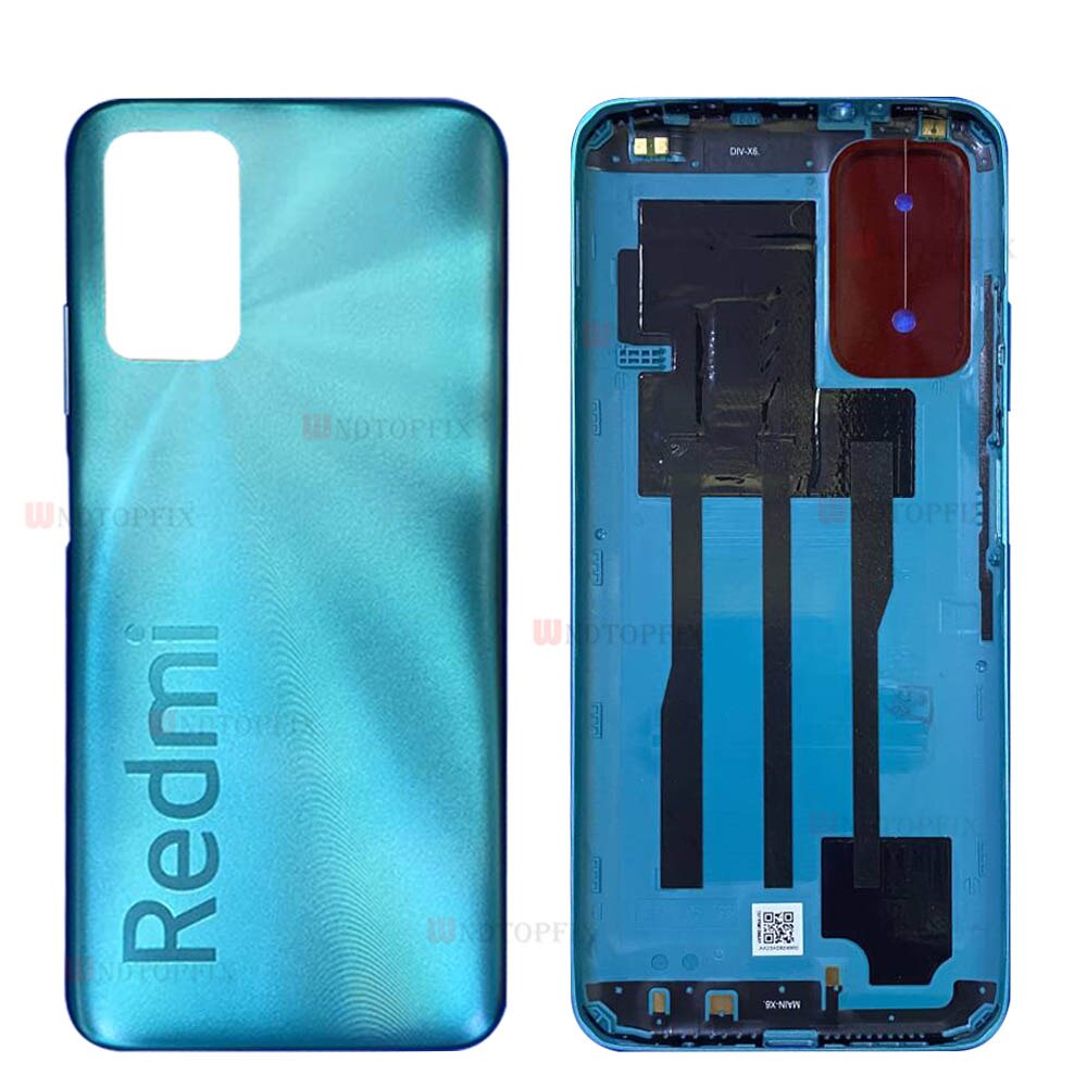 For Xiaomi Redmi 9T Battery Cover Panel Rear Door Housing Case With Adhesive For Redmi 9T Battery Cover Back Glass