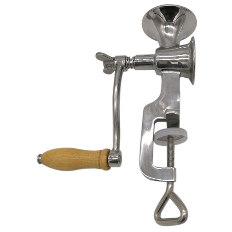 Moulin à grains manuel en acier inoxydable, ustensile de cuisine classique, moulin à noix et à épices manuel