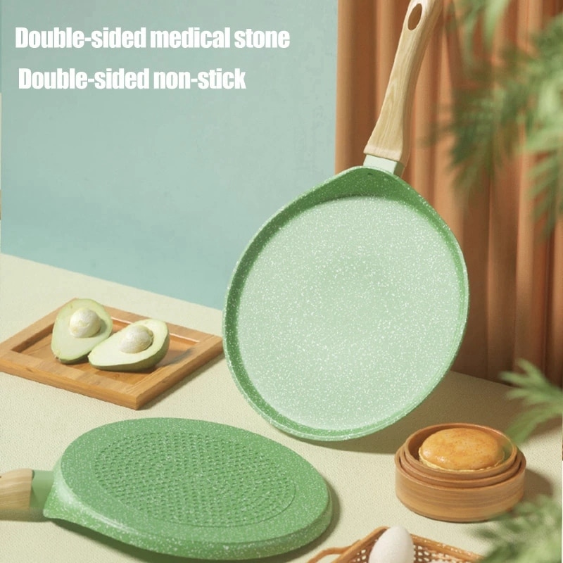Non-Stick Frying Pan Pancake Pan For Breakfast Bread Egg Pizza Crepe Pan Kitchen Cookware Induction Cooker Gas Stove