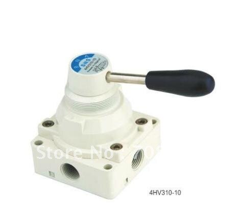1pcs 4 way 2 position Manual Hand lever Pneumatic Valve 1/4" BSPT Hand Return