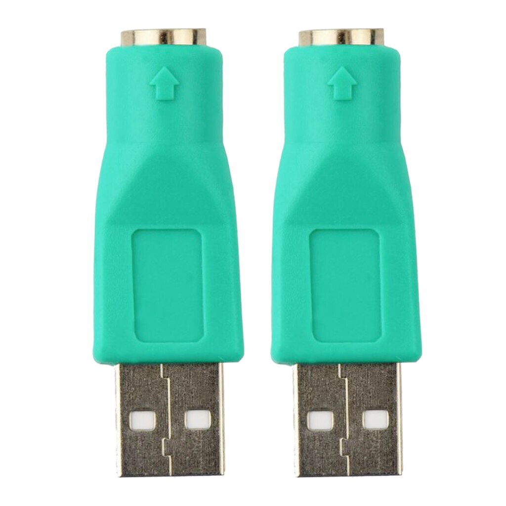 1 paire USB prise mâle à 6 broches Mini DIN Jack PS2 prise femelle convertisseur pour USB clavier souris adaptateur