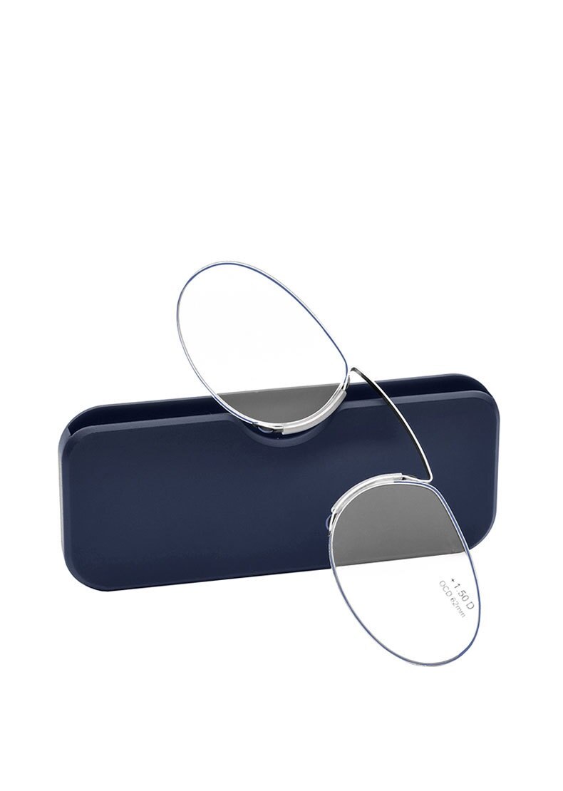 Clip neus leesbril neus rust presbyopie bril met doos bril ultralichte bril  +1.0 ~ 4.0 dioptrie: +150 / Blauw