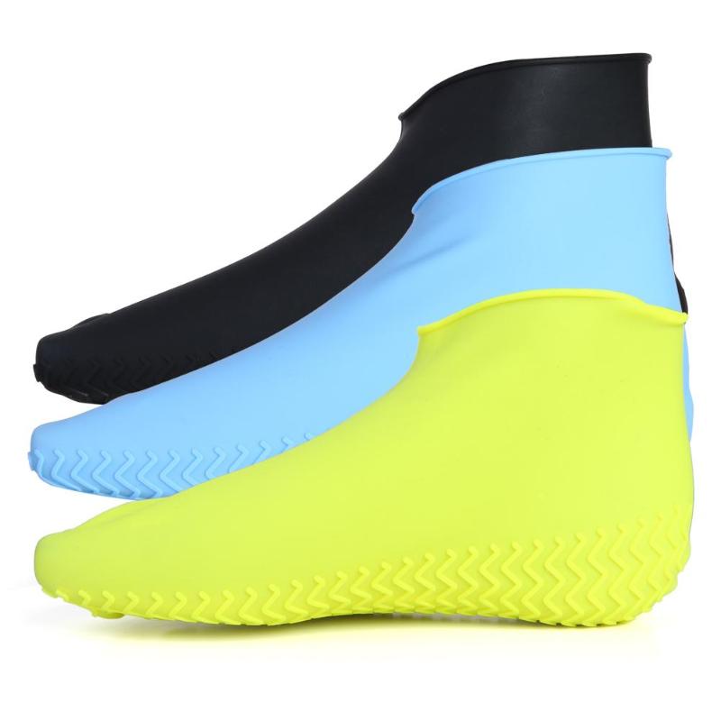 VKTECH 2Pcs Waterproof Shoe Cover Silicone Non-Slip Shoes Cover Protector Unisex Rain Boots Overshoes Outdoor Indoor Dust Covers