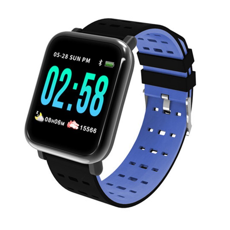 Smart klocka armband smart armband vattentät smartwatch för huawei mate 20 20x 10 lite  p30 pro  p20 lite  p10 plus  p9 armband: Blå