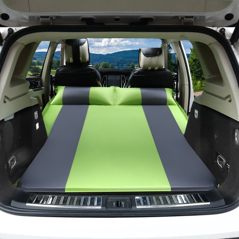 Automatische Aufblasbare Auto Reise Bett SUV Luft Auto Matratze für Zurück Sitz Abdeckung Camping Begleiter PVC Tuch Auf Lagerbier: Weiß