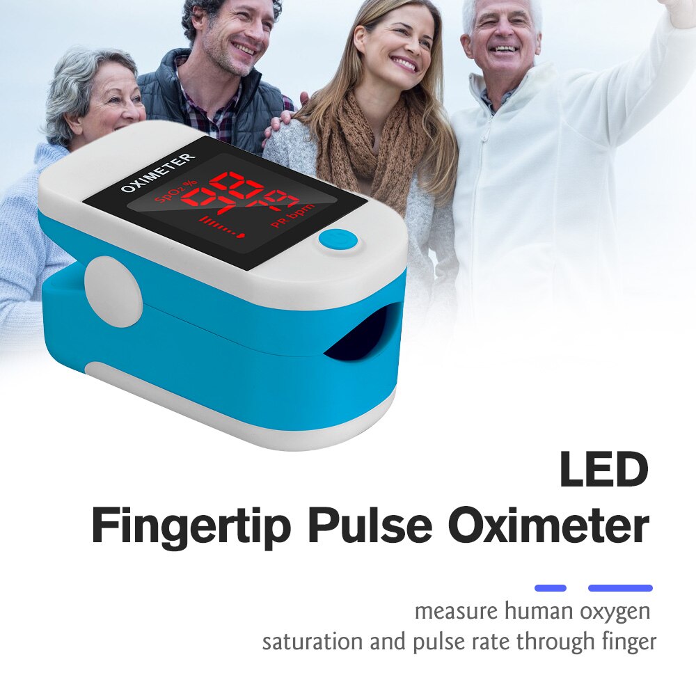 Fingertip Pulse Oximeter Blood Oxygen Mini SpO2 Saturation meter Oximetro Oximeter Monitor Oxygen Pulse Rate Measuring Gauge