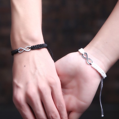 Heißer 8-charakter Glück Armbinde für Frauen Männer Hand-gewebte Armbänder für Paare Freundinnen Schmuck armbänder