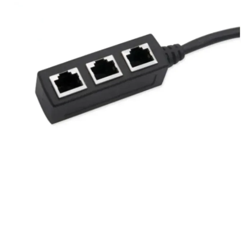 Rj45 ethernet-splitterkabel 1 hane  to 3 hona ethernet-splitter för cat 5 cat 6 ethernet-uttag kontaktadapter