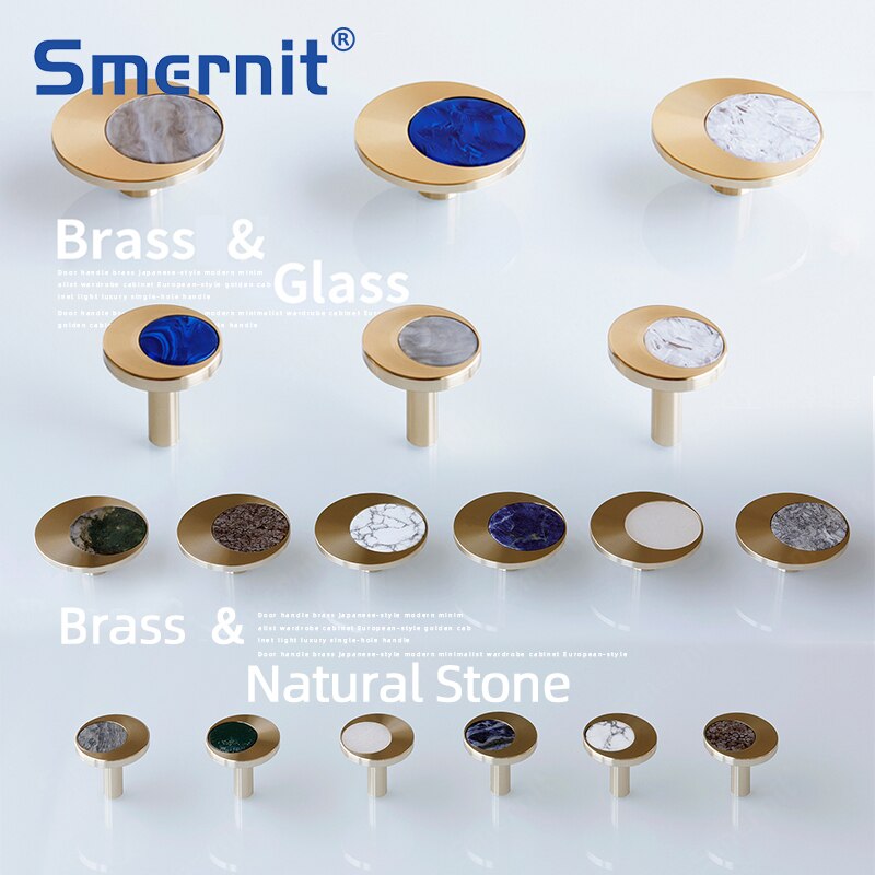 Brass Door Handles Stylish Modern Kitchen Cabinet Handle Simple Hooking Door Handle for Wardrobe Dresser