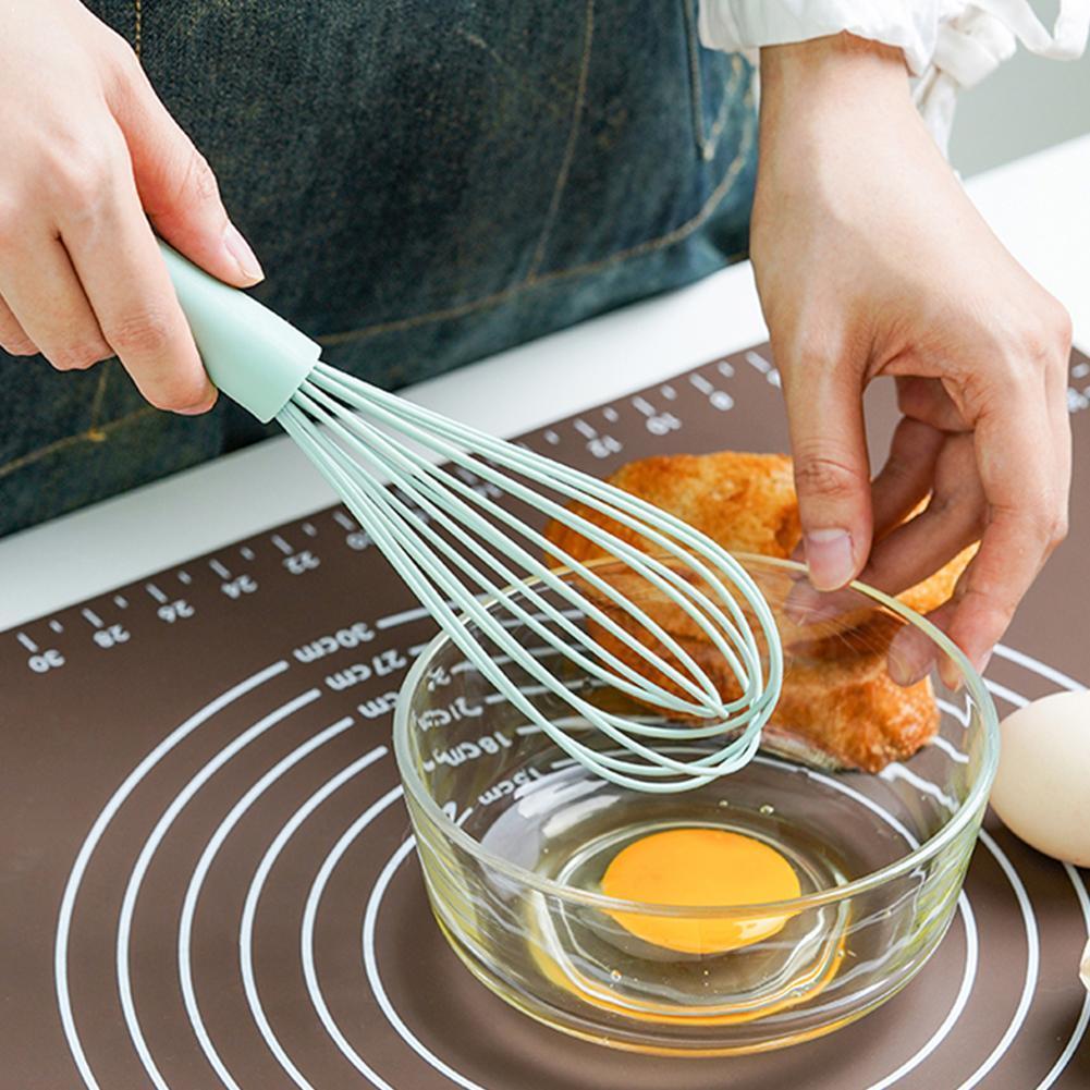 Multifunctionele Roterende Handleiding Eiklopper Mixer Mini Keuken Ei Roerwerk Milieuvriendelijke Bakken Ei Plastic Siliconen Tool Garde C2O6