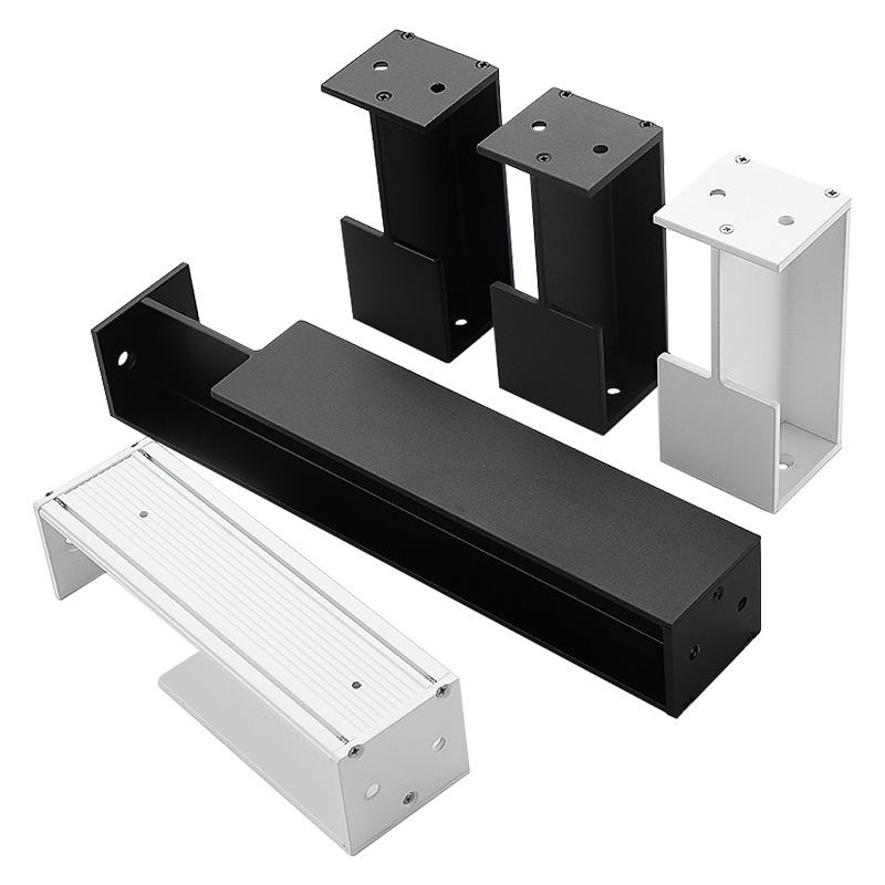 40 / 45mm- fack trädörr osynligt inbäddat handtag skjutdörr dolt svart handtag