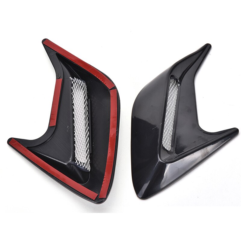 2pcs Car Auto Side Vent Air Flow Fender Intake Sticker Car Simulation Side Vents Decorative