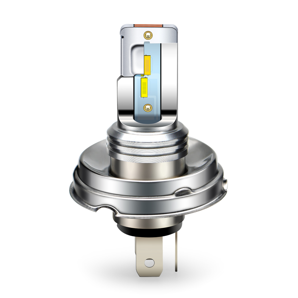 1pc Super White Yellow R2 P45t BA20D H4 12V 24V Motorbike Headlight 1860 4SMD Canbus Car Head LED Bulb Moped Scooter ATV Lamp: MULTI