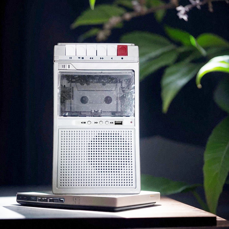 Enregistreur et lecteur de cassette rétro, prend en charge la transcription statique interne et externe, USB