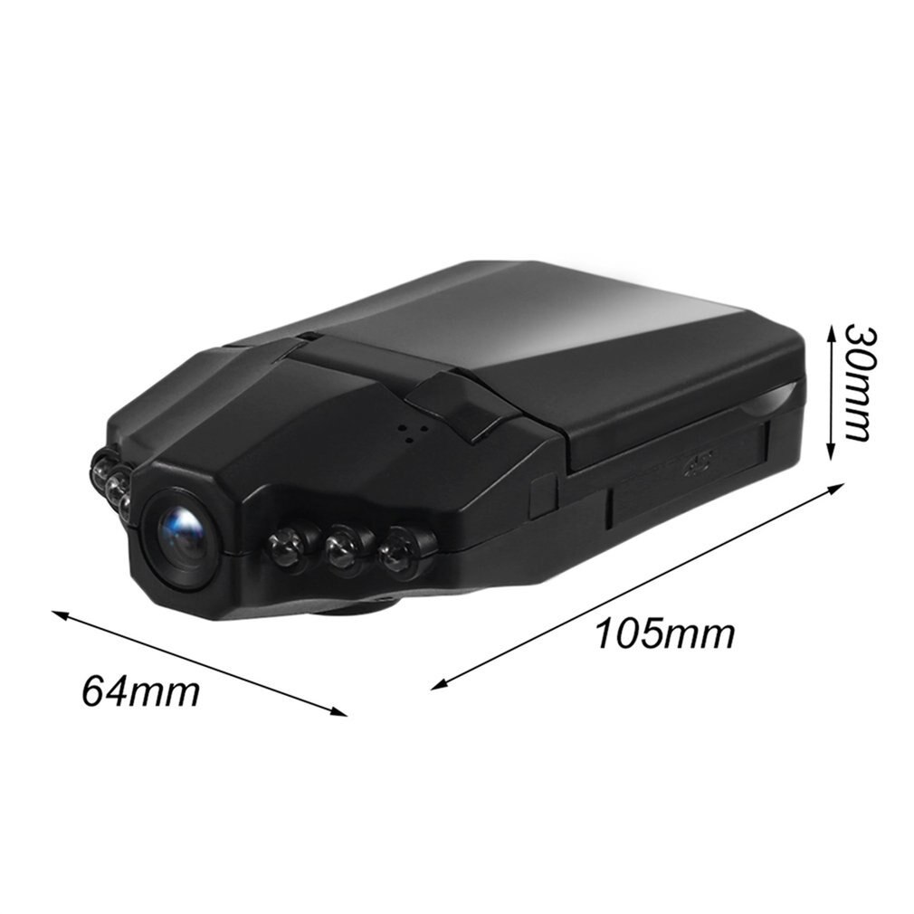 LESHP-cámara Full HD para salpicadero de coche, grabadora de vídeo DVR para vehículo, 2,5 P, 1080 pulgadas, visión nocturna infrarroja, 120mega