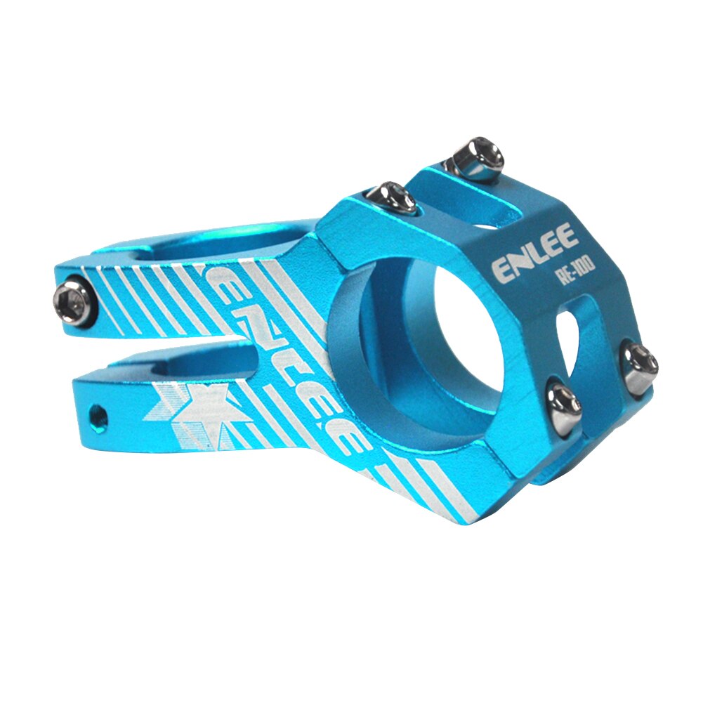 Aluminum Alloy Bicycle Stem Mountain Road Bike Stem 31.8mm Handlebar Short Hollow Downhill Parts Cycling Parts: Blue