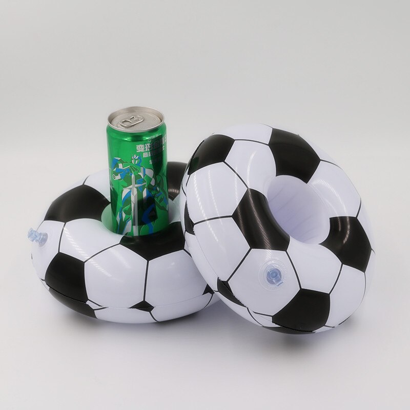 Oppblåsbar koppholder fotball drikkeholder svømmebasseng flyte bading babybasseng leker festdekorasjon bar coasters holder