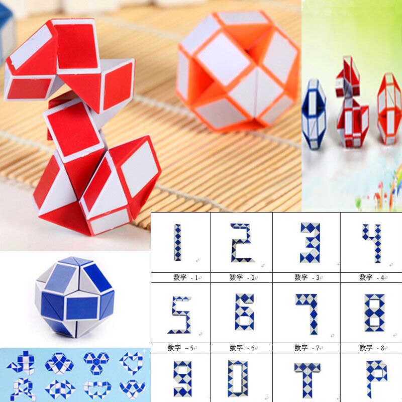 Kids Toys Small Puzzles Magic Cubes Jigsaw 3D Data Cubes Educational Puzzles Toys for Children Adult Intelligent Brain Science