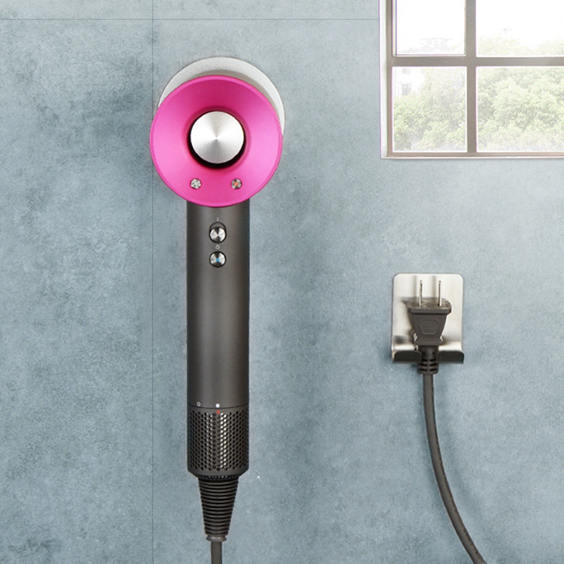 per Dyson asciugacapelli appendiabiti supporto da parete per accessori da bagno in metallo scaffale per appendere scaffale portaoggetti portatile