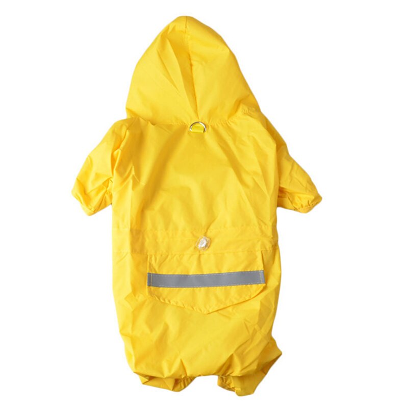 Snailhouse Waterdichte Transparante Regenjassen Puppy Hond Regenjas Draagbare Hond Regen Jassen Opvouwbare Light Kleding Puppy Regen Jas: Yellow / L