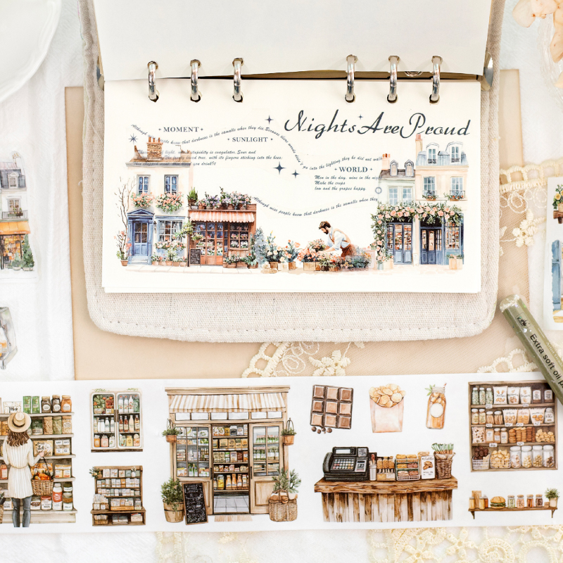 Journal GO 7x200cm cinta de vida diaria fragmentada pegatinas para álbum de recortes perfecto para Collage diario artesanía cinta adhesiva Diy