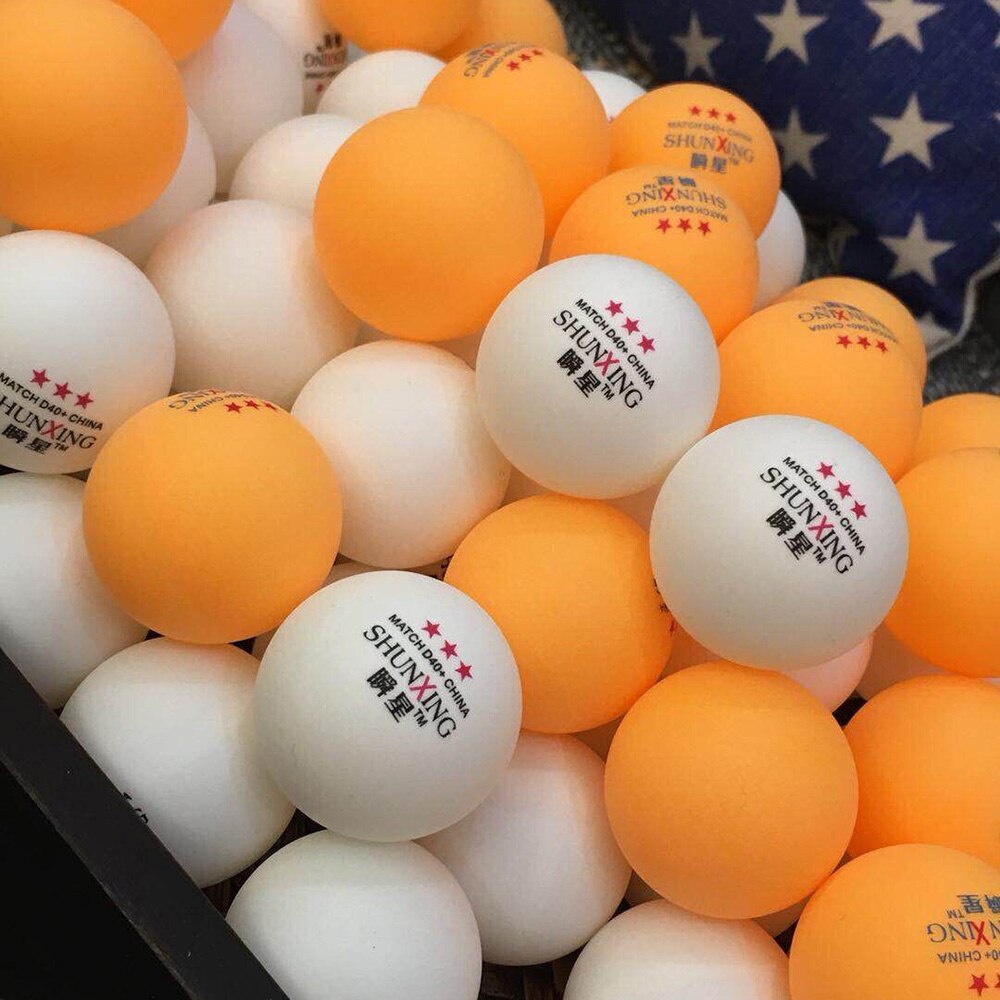 Een Pack 100Pcs Tafel Drie-Sterren Tafeltennis Ballen Abs 40 + Ballen Plastic Ping Pong Ballen Duurzaam hoge-Elastische