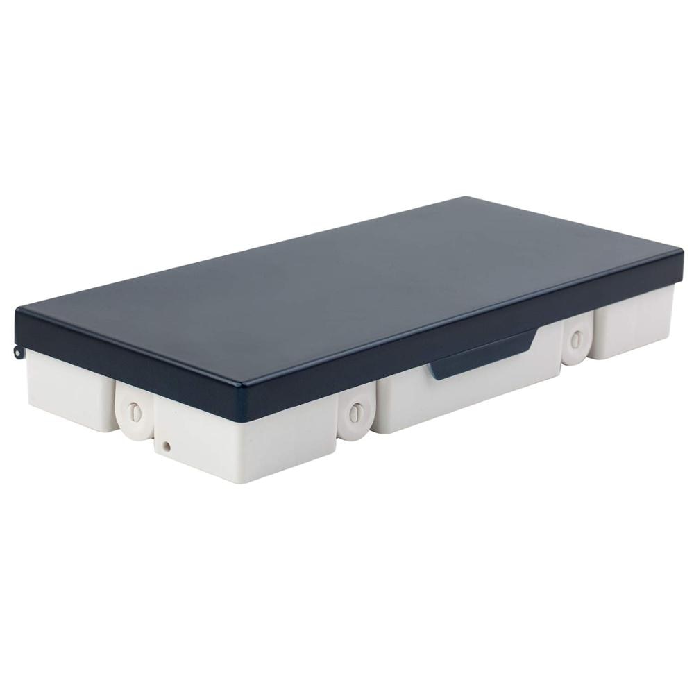 MEEDEN paleta de pinturas acuarela hermética a prueba de fugas, paleta plegable portátil de viaje con 4 áreas de mezcla 38 pozos, azul oscuro/rosa