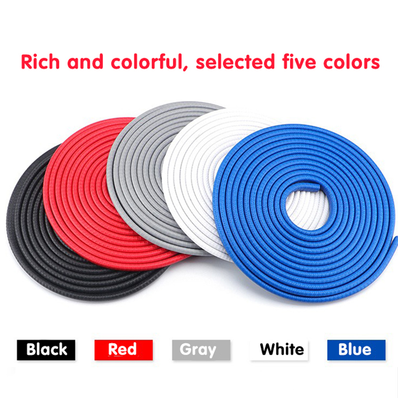 Universal Car Door Edge Scratch Protector Strip Guard Trim Automobile Door Anti Collision Strip With Steel Car-styling 5m