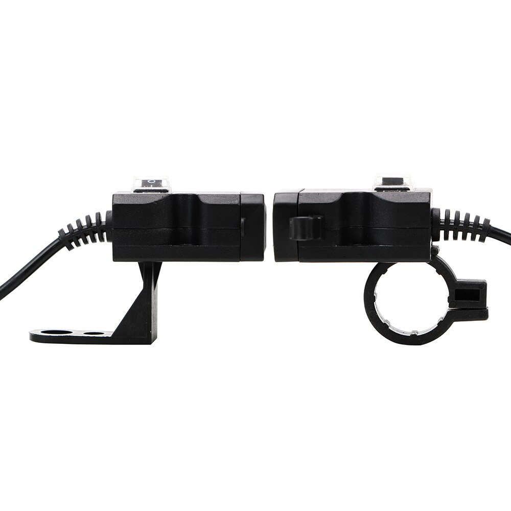 LEEPEE Power Supply Socket Motorbike Handlebar Charger 5V 1A/2.1A Adapter for Phone GPS Motorcycle USB Socket Dual USB Port