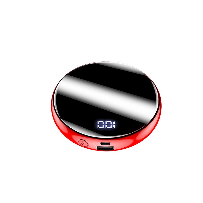 Mini Energie Bank 10000mAh Schnelle Ladung Energie Tragbare Mini Energie Bank Spiegel Bildschirm Digitale Disply Externe Batterie Ladegerät