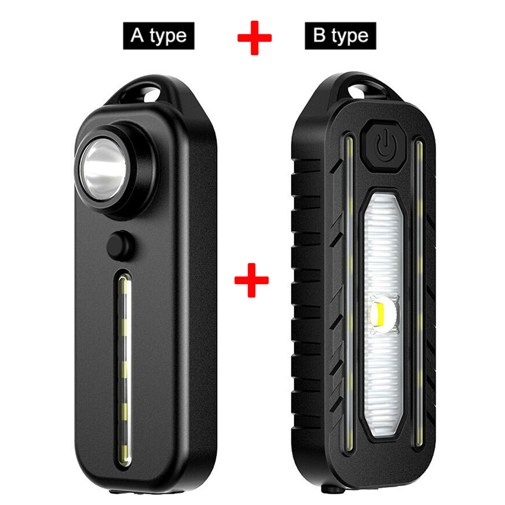 Luz LED de policía de hombro roja y azul con Clip, carga USB, advertencia intermitente, linterna de seguridad, luz de advertencia para bicicleta: Rojo